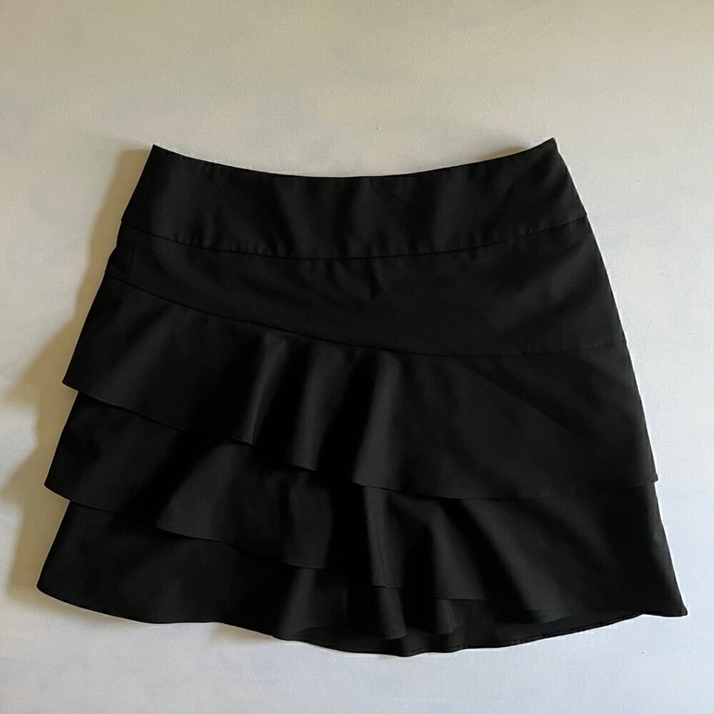 The Limited Black Tiered Mini Skirt